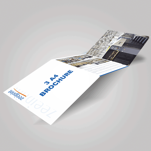 Brochures 3A4 folded to A4 Bestseller