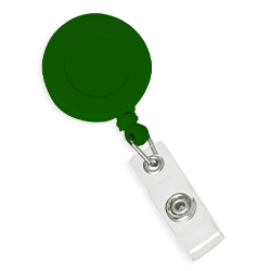 Retractable ID Holder Round - Green