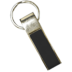 Rectangle Keychain Black
