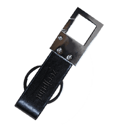 Leather Keychain 3 Black