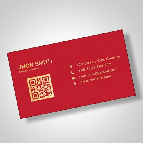 Business Card with Gold Print -Digital