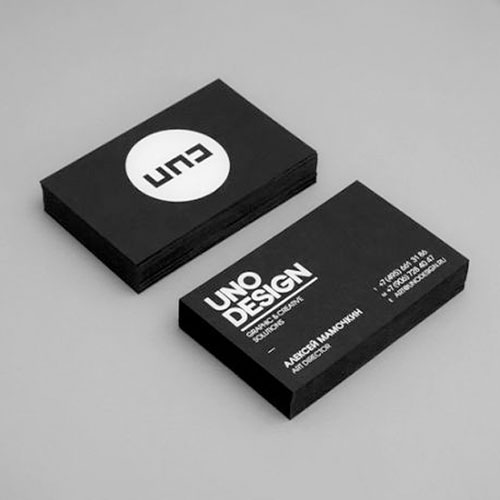 Business Card with White Print -Digital