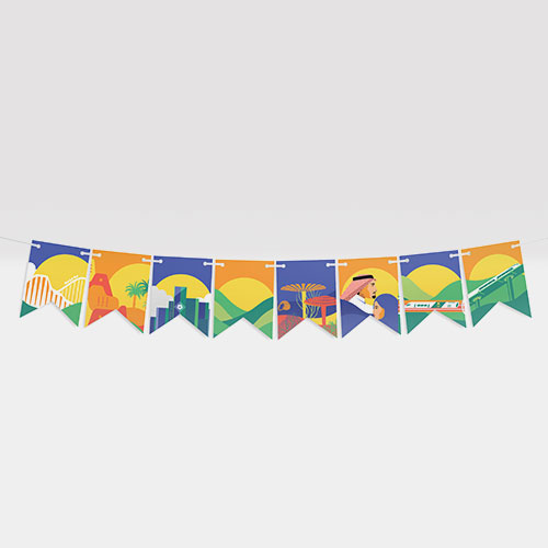 Paper Party Flags - Digital