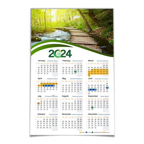 Wall Calendars (Sun & Wed Offer)
