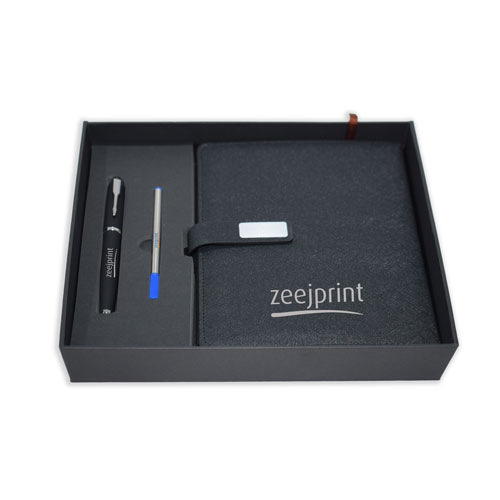 Notebook And Pen Gift Set Black