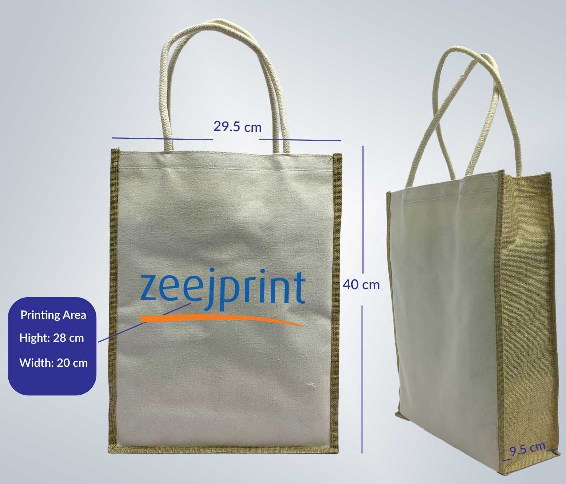 Canvas Tote Bags With Jute Spine