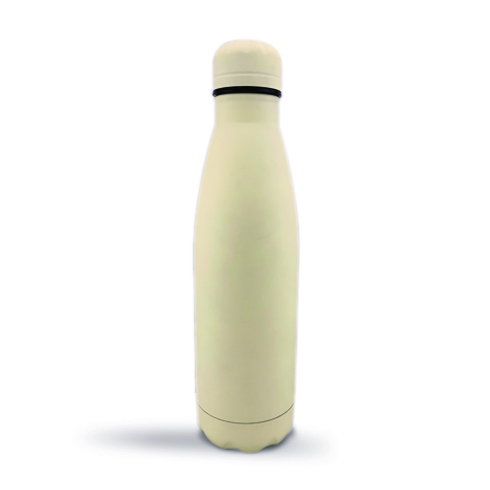 Stainless Steel Vacuum Sport Water Bottle 500ml Beige RCB-07