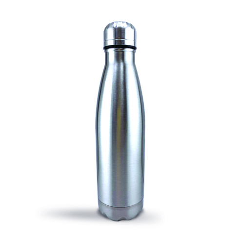 Stainless Steel Vacuum Sport Water Bottle 500ml Silver RCB-07