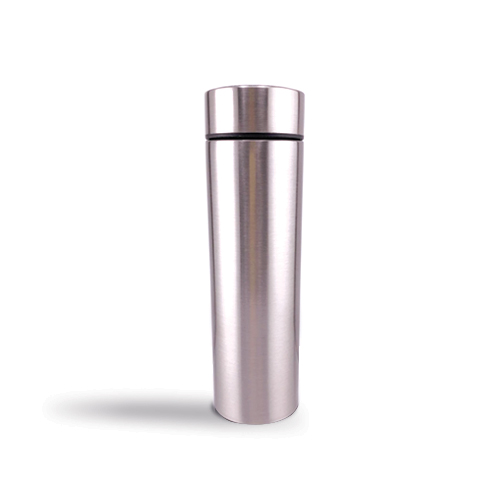 Thermos Bottle Cup Flask Led Temperature Display Stainless Steel Smart Water Bottle with filter 400 ml Silver RC010