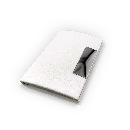 Business Card Case PU Leather White
