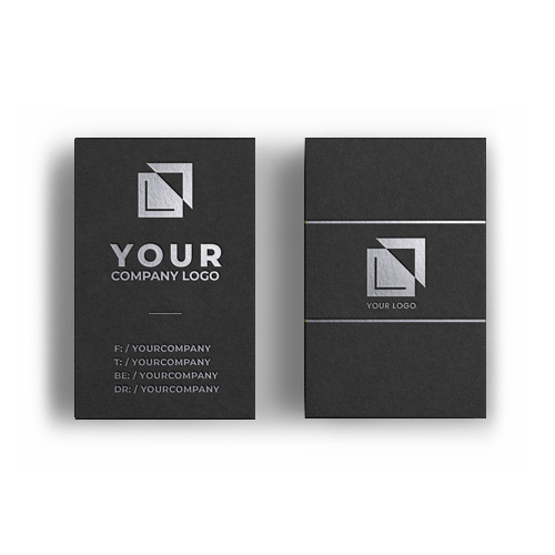 Business Cards with Silver Foil - Digital