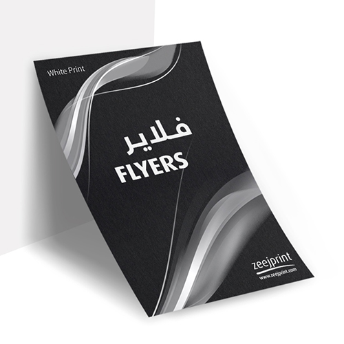 Flyers with White Print - Digital