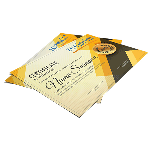Certificates Premium Finishes - Digital
