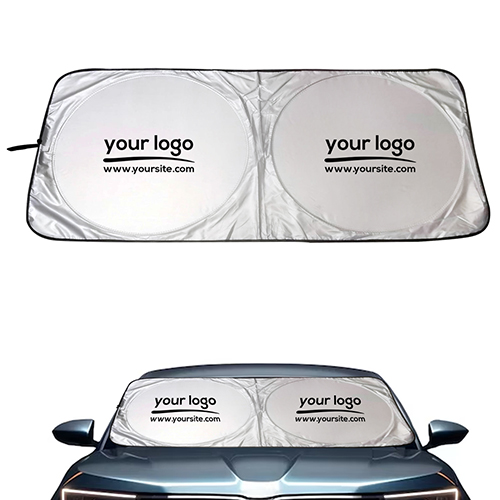 Car Sun Shade Silver One color Printing