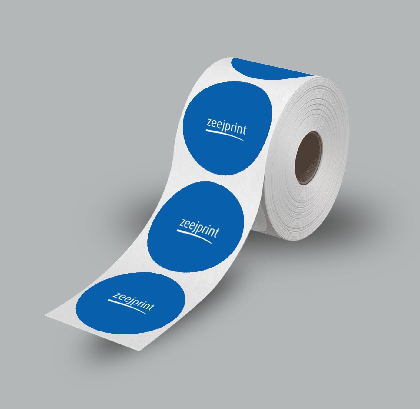 Round Labels Semi Glossy Paper With Lamination 1000 Labels/Roll