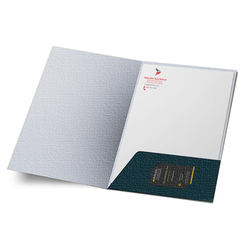 Folders Premium Material with Printed Pockets - Digital
