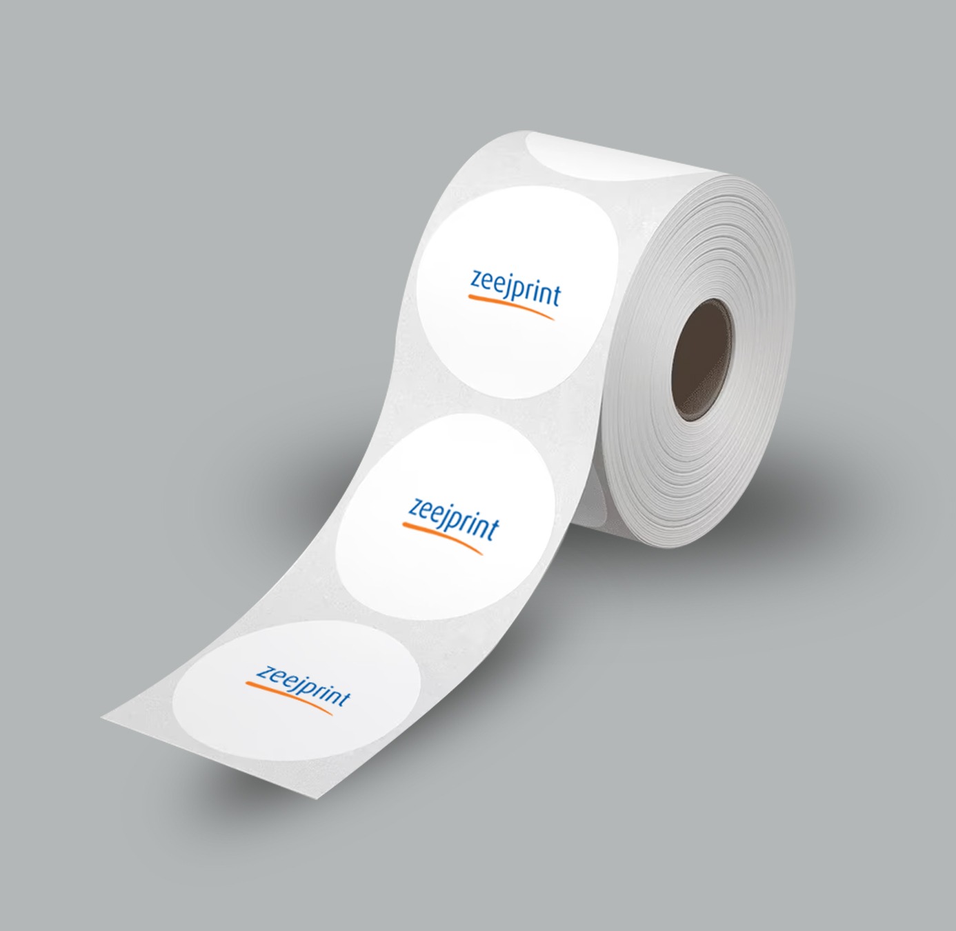 Round Labels PP Plastic Sticker With Lamination 1000 Labels/Roll