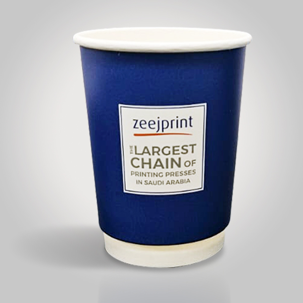 12oz Custom Printed Double Wall Insulated Paper Cup Without Lid